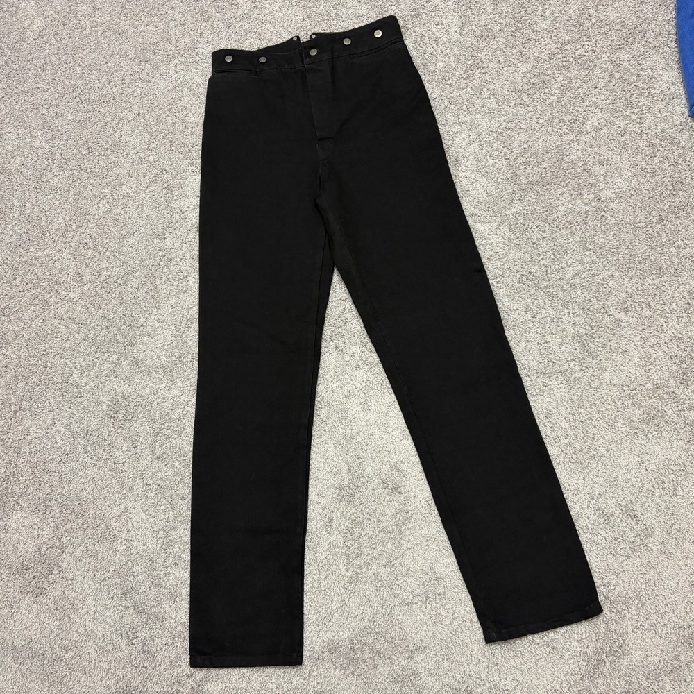 Wah Maker Pants TALL Buckle Back Western Suspender Buttons Black Men 34 (~33x37)